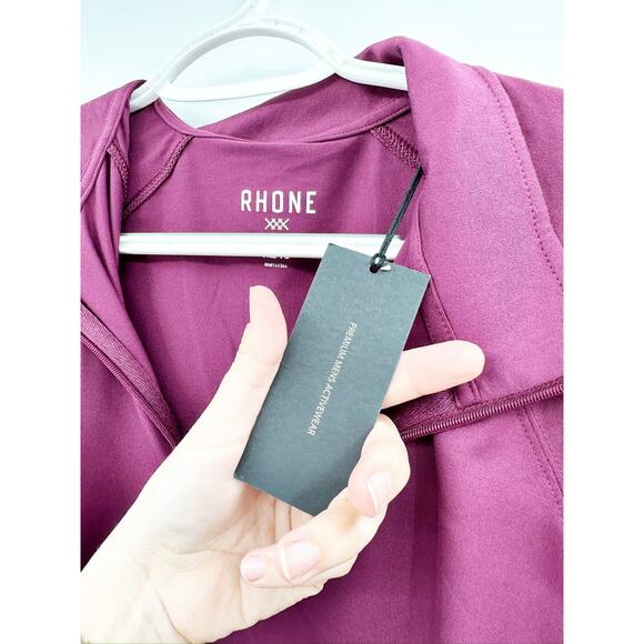 Rhone Session 1/4 Zip Long Sleeve Burgundy UPF Pullover Shirt Size XL - Picture 3 of 6